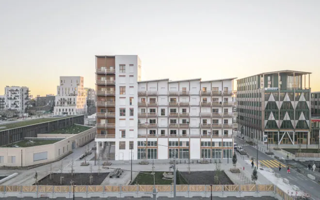 Vue aérienne de l'îlot Be Green