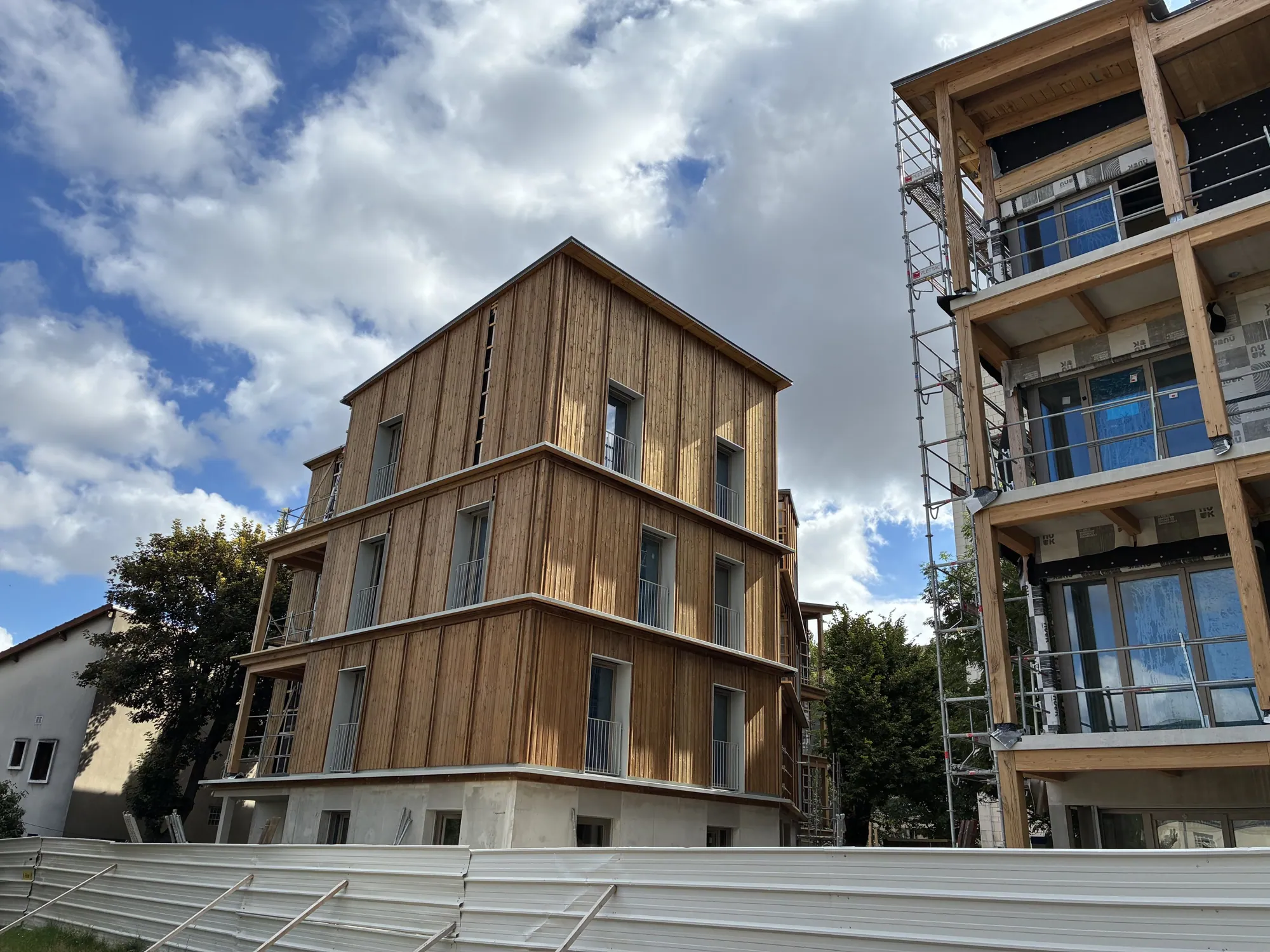 Haïku, Malakoff, façades bois en chantier