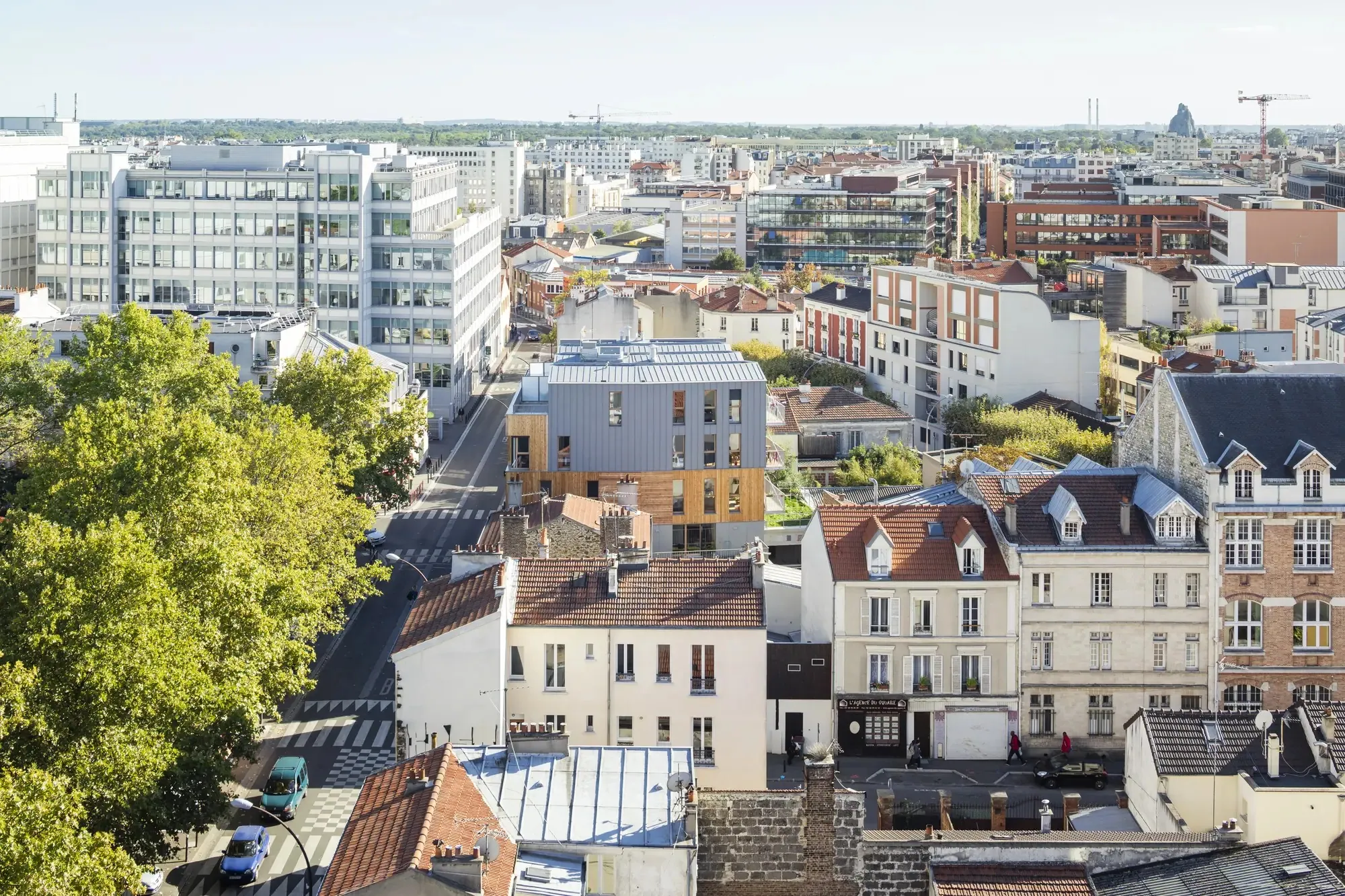 Vue sur les toits de Montreuil