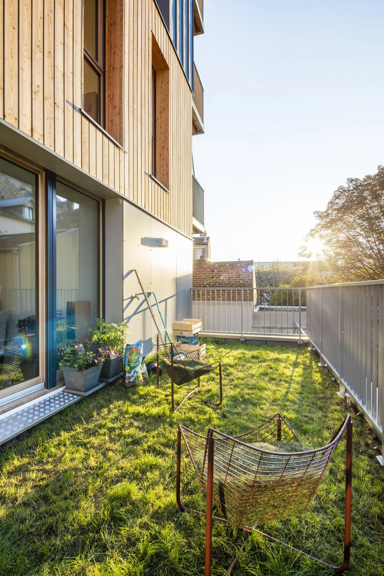 Jardin en pied d'immeuble