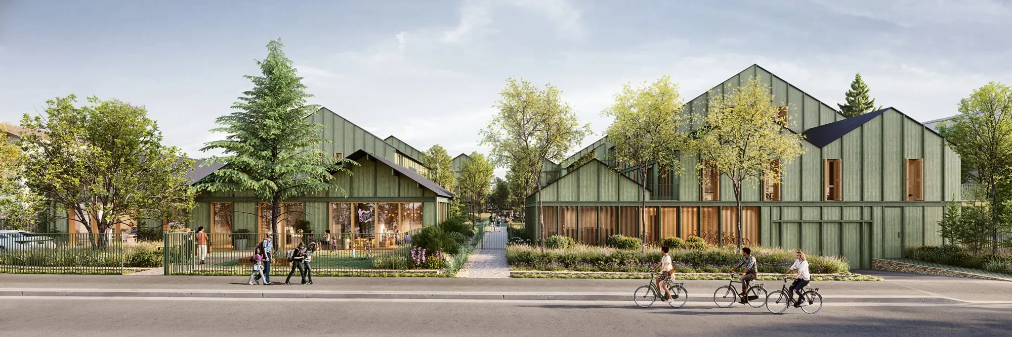 Perspective : le projet vu depuis la rue