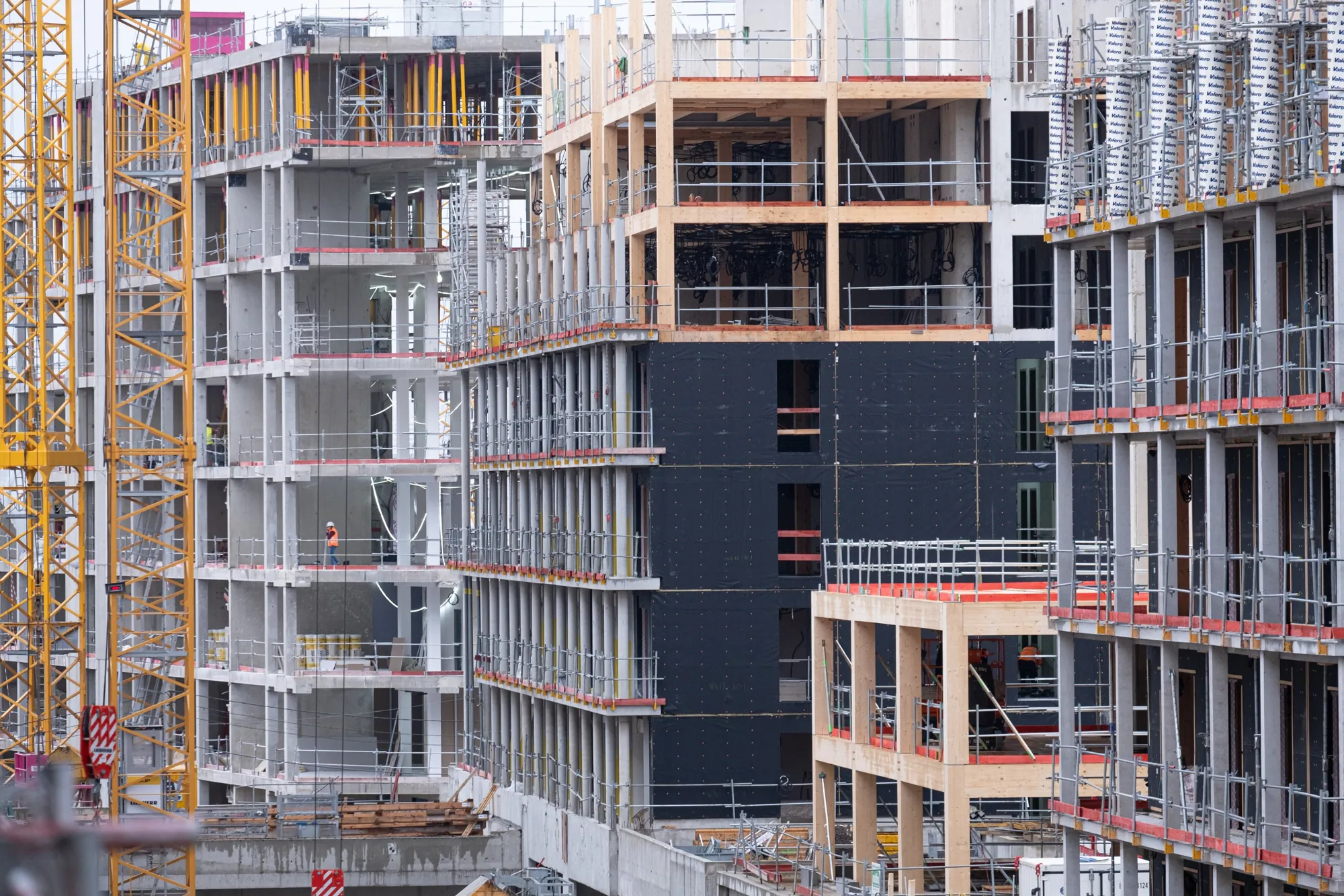 Les immeubles en construction